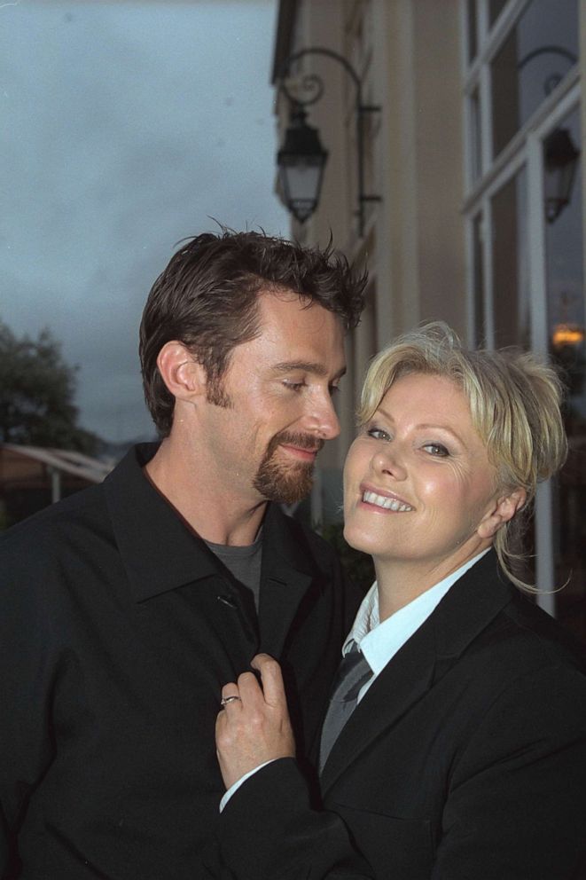 PHOTO: The actor Hugh Jackman appears with his wife Deborra Lee Furness, on Sept. 2, 2001.