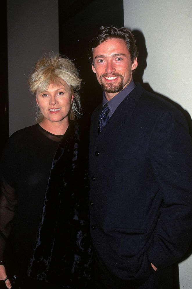 PHOTO: Actor Hugh Jackman and his wife Deborra-Lee Furness attend the Variety Club Heart Awards July 18, 1997 in Sydney, Australia.