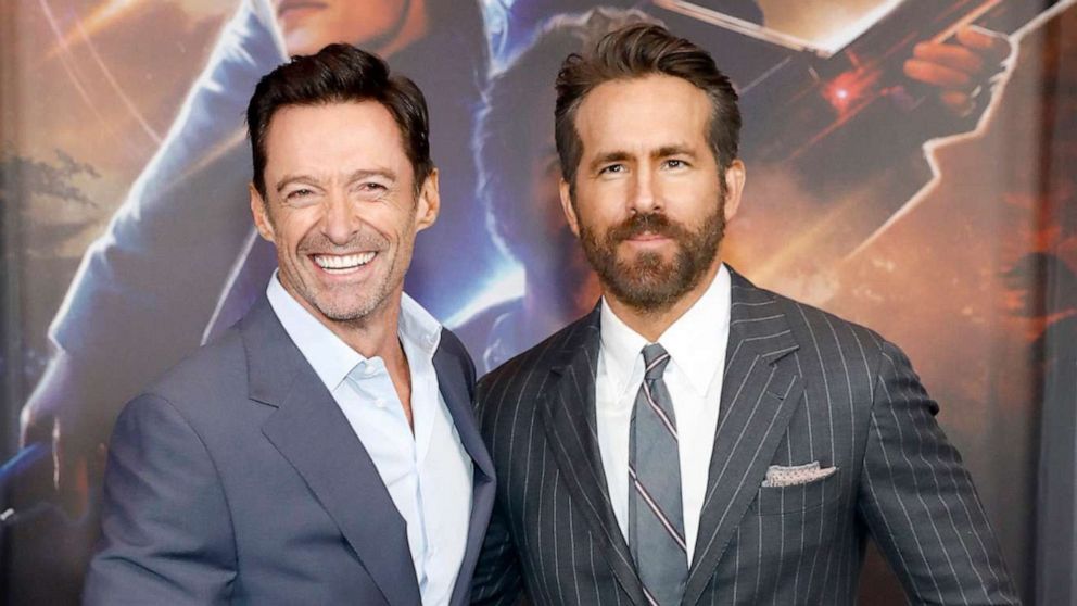 PHOTO: Hugh Jackman and Ryan Reynolds attend The Adam Project world premiere, Feb. 28, 2022, in New York City.