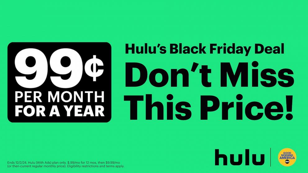 Hulu Cyber Monday deal 2024: Get Hulu for 99 cents per month for 1 year - How To Get Hulu For 99 Cents A Month
