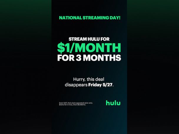 Hulu's National Streaming Day Promotion: Get Hulu for $2.00/mo