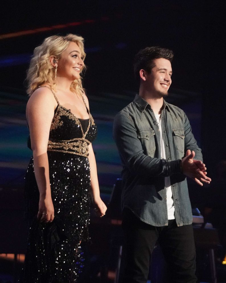 PHOTO: Huntergirl and Noah Thompson on the "American Idol" season 20 finale.