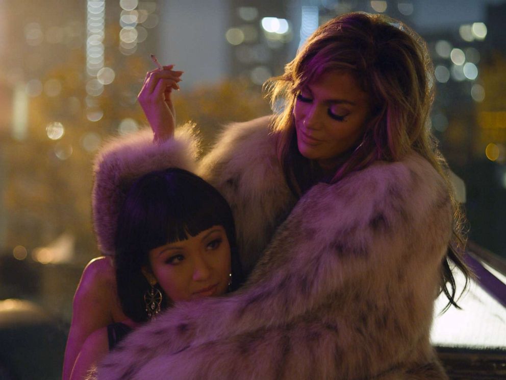 PHOTO: Constance Wu, left, and Jennifer Lopez in a scene from Hustlers.