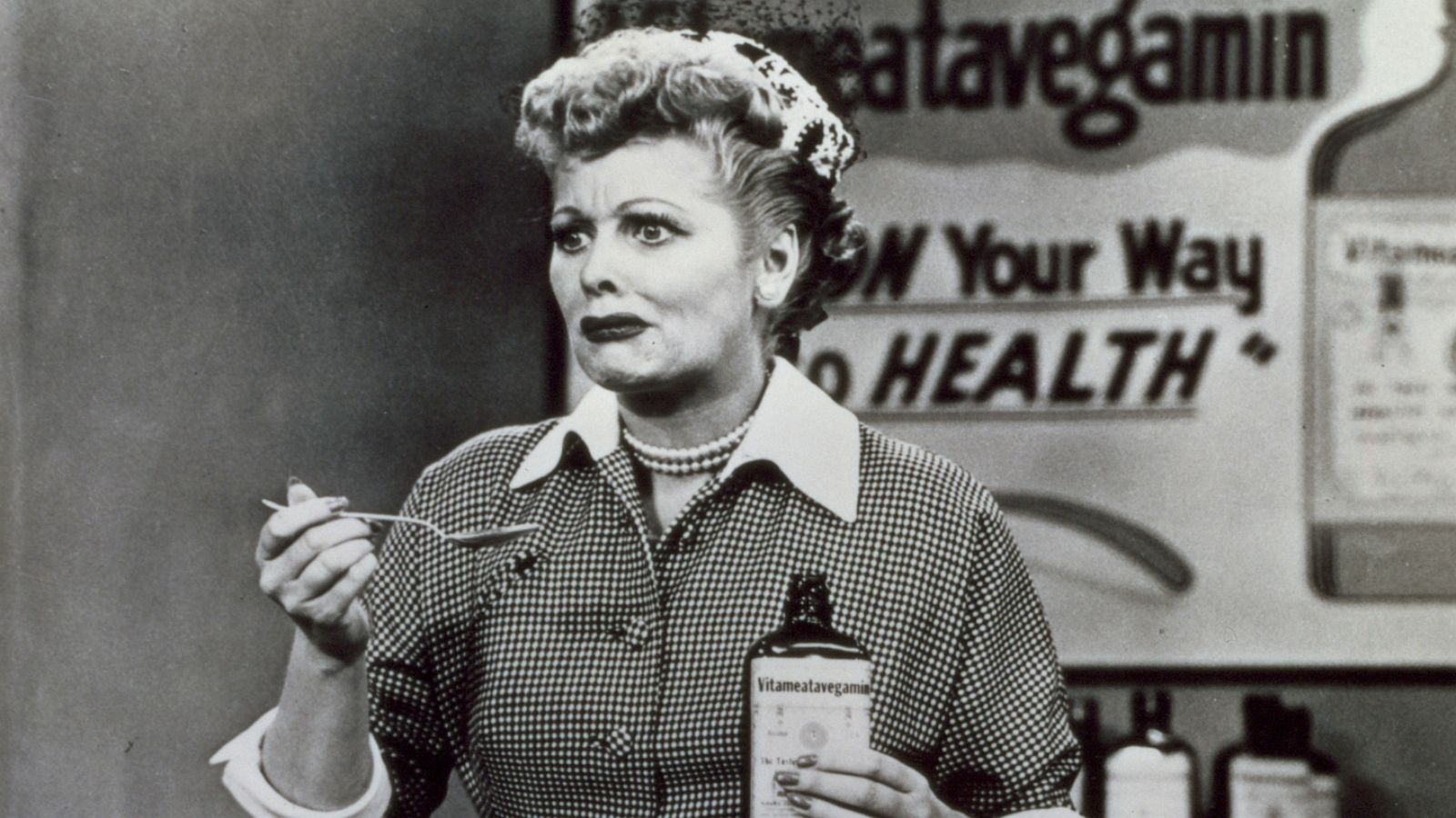 PHOTO: Lucille Ball, as Lucy Ricardo in an episode of "I Love Lucy" entitled "Lucy Does a Television Commercial."