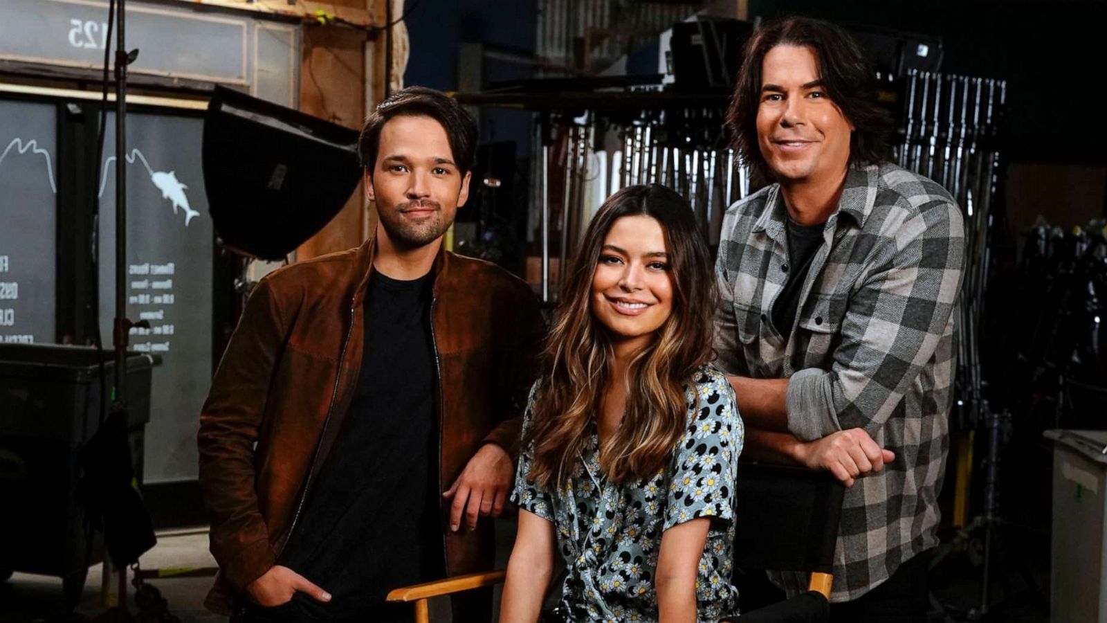 PHOTO: Nathan Kress, Miranda Cosgrove and Jerry Trainor of the Paramount+ series "iCARLY."