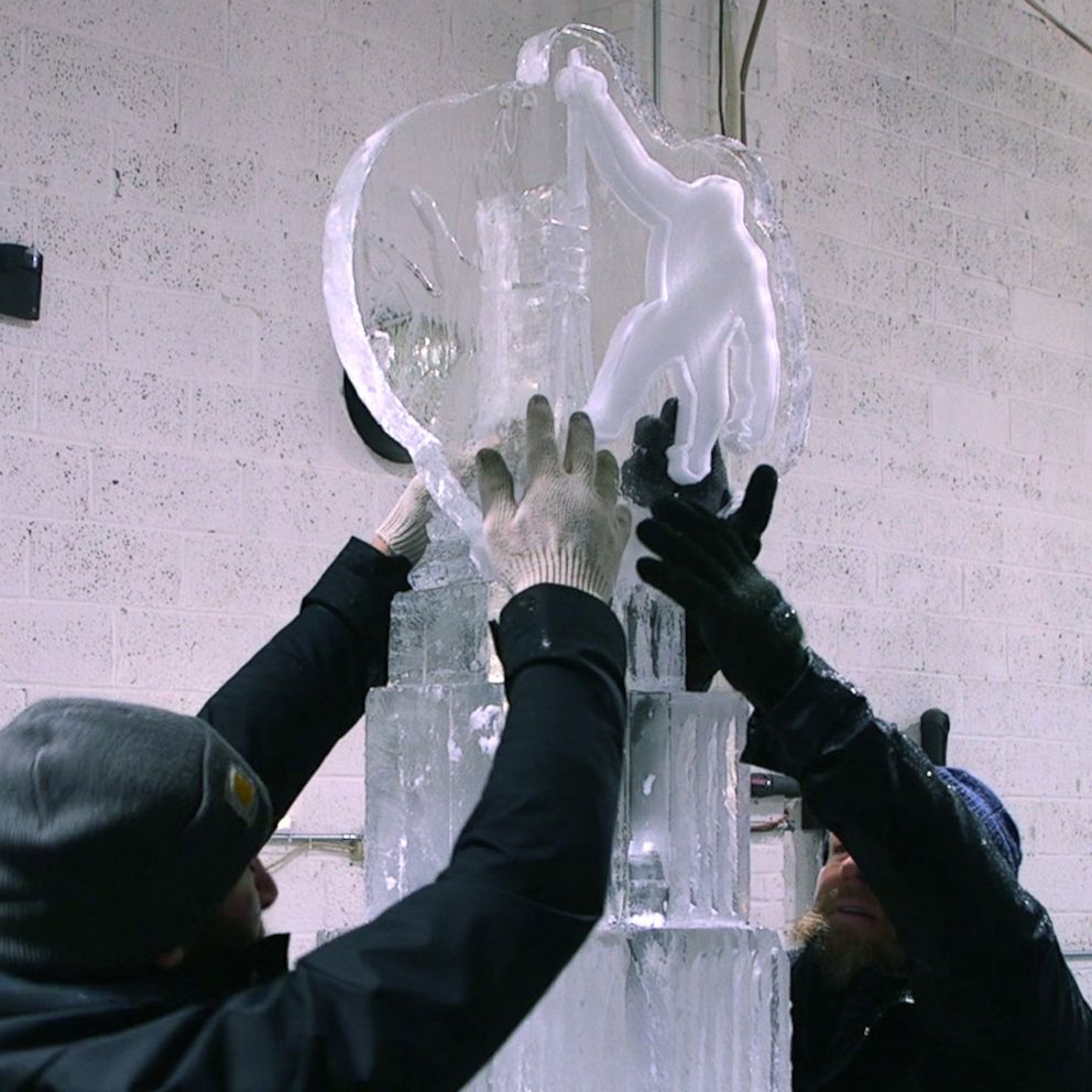VIDEO: For ice sculptors, 'letting go' is part of the terrain