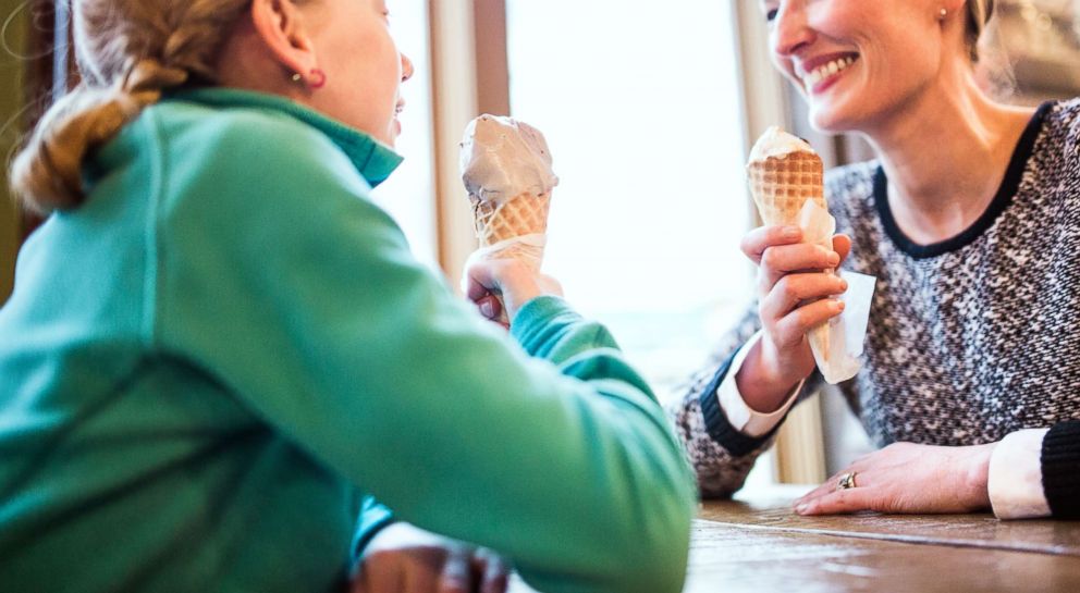 PHOTO: A mother and her daughter get ice cream in an undated stock photo. 