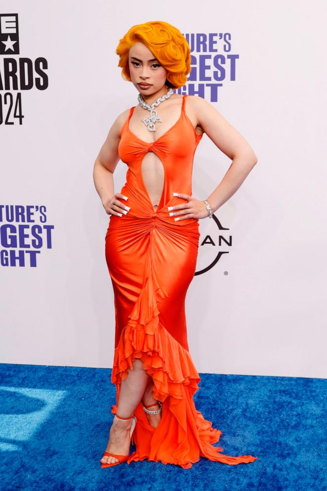 PHOTO: Ice Spice attends the 2024 BET Awards at Peacock Theater, June 30, 2024, in Los Angeles.