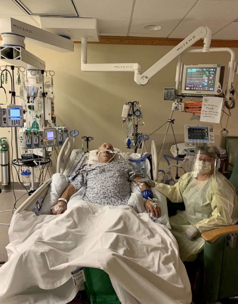 PHOTO: Dwight Doughan, tested positive for COVID-19 on Sept. 19. Doughan is a 69-year-old father of three from Iowa, husband to Conni Doughan and grandfather of four. He is a corn and soy bean farmer.