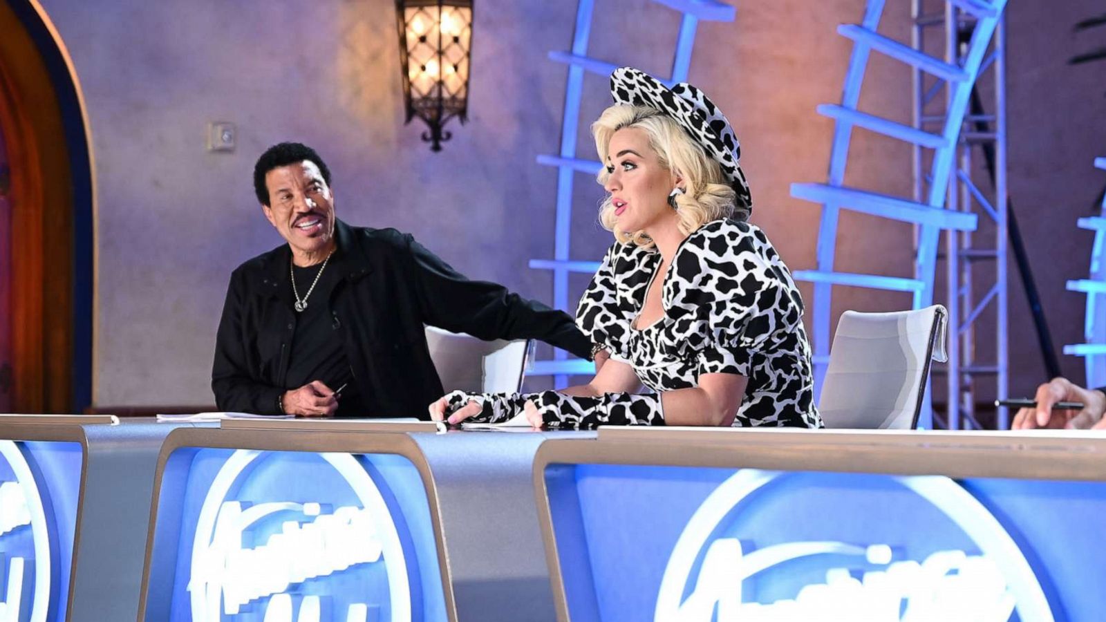 PHOTO: Lionel Richie and Katy Perry on the television show, "American Idol," airing Feb. 14, 2021.