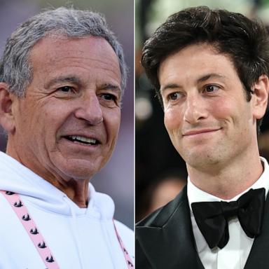 PHOTO: Walt Disney Company CEO Bob Iger in LosAngeles, May 2, 2026 and Josh Kushner in New York, May 4, 2026.