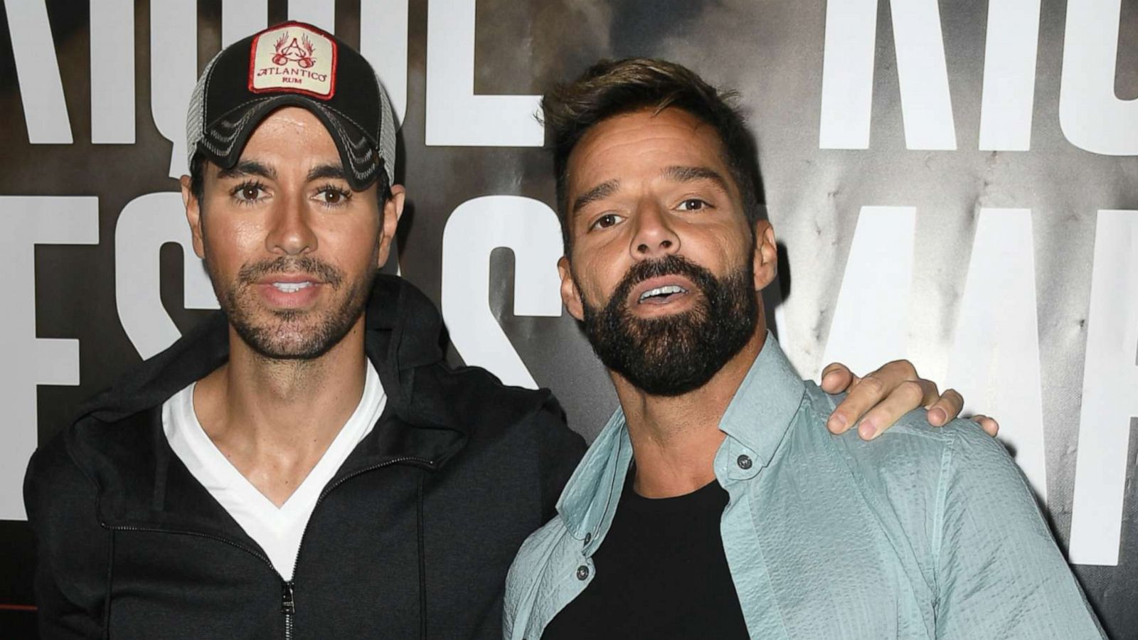 PHOTO: Enrique Iglesias and Ricky Martin hold a press conference at Penthouse at the London West Hollywood on March 4, 2020, in West Hollywood, Calif.