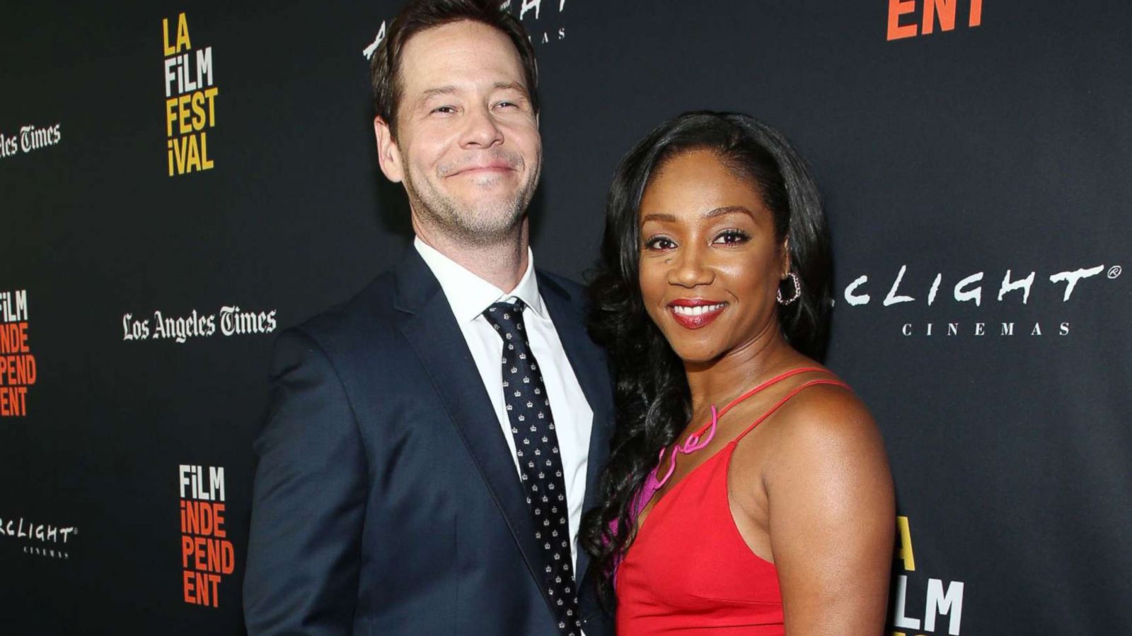 PHOTO: Ike Barinholtz and Tiffany Haddish attend "The Oath' film premiere, Arrivals, LA Film Festival," Sept. 25, 2018.