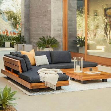 PHOTO: Lubek Outdoor Low Corner Sectional Set