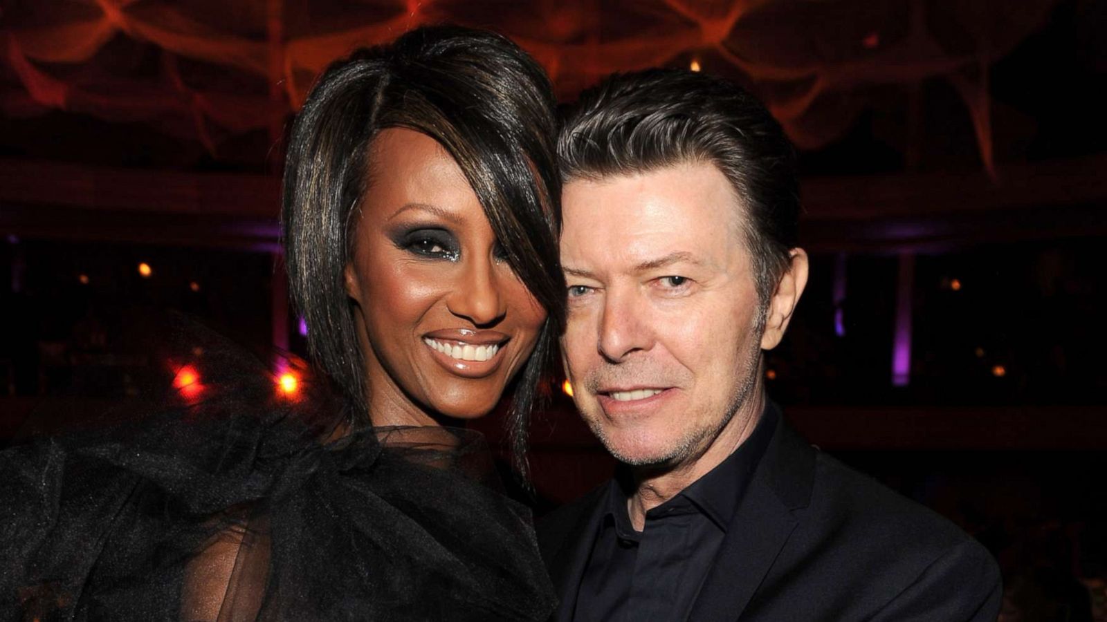 PHOTO: Iman and David Bowie attend the Keep A Child Alive's 6th Annual Black Ball hosted by Alicia Keys and Padma Lakshmi on Oct. 15, 2009 in New York.