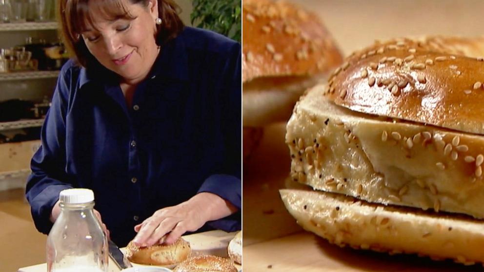 PHOTO: Ina Garten's technique for cutting bagels for a breakfast sandwich as seen on "Barefoot Contessa" has gone viral online.