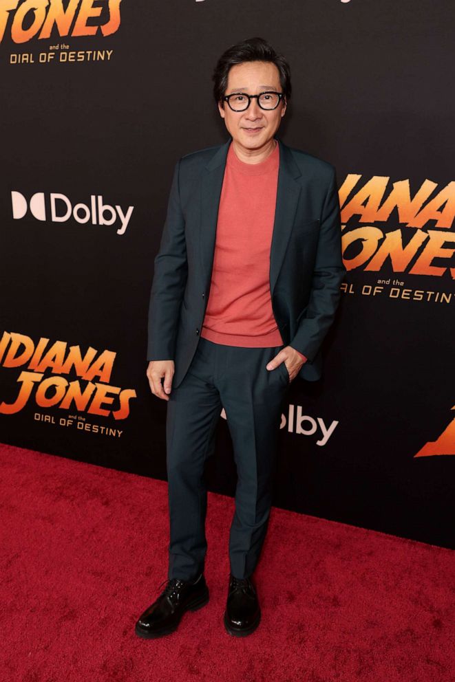 PHOTO: Ke Huy Quan attends the Indiana Jones and the Dial of Destiny U.S. Premiere at the Dolby Theatre in Hollywood, Calif., on June 14, 2023.