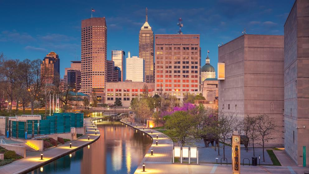 PHOTO: Cityscape of downtown Indianapolis, Indiana.