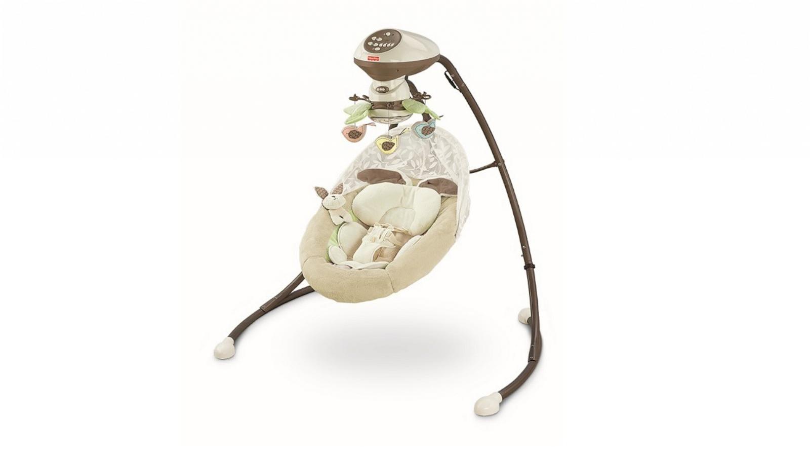 PHOTO: More than 2 million Fisher-Price Snuga infant swings, which includes all models, are being recalled following five reported deaths involving infants between 1 and 3 months old.