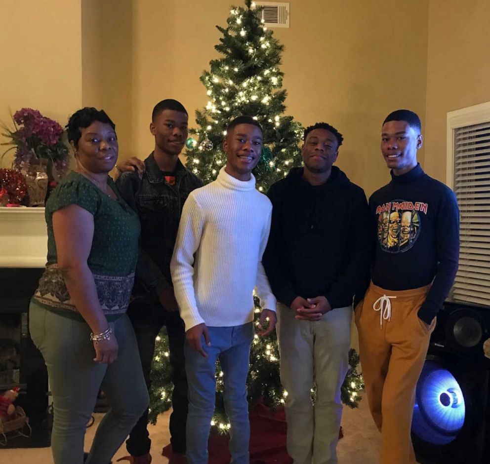 PHOTO: Damion Gross's family portrait, December, 2018, Atlanta, Georgia.