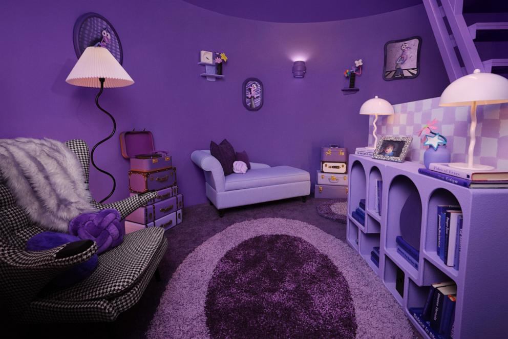 PHOTO: Airbnb is adding an "Inside Out 2"-themed property with rooms inspired by the hit Disney/Pixar animated film.