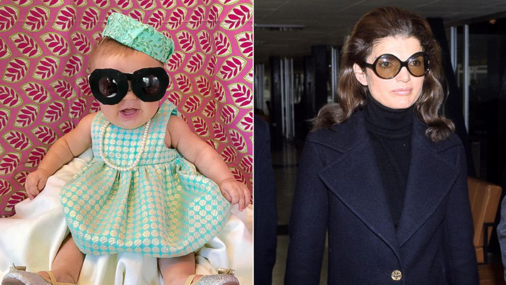 PHOTO: Liberty Wexler, 3 months, is seen here dressed as Jacqueline Kennedy Onassis, the former first lady of the United States.