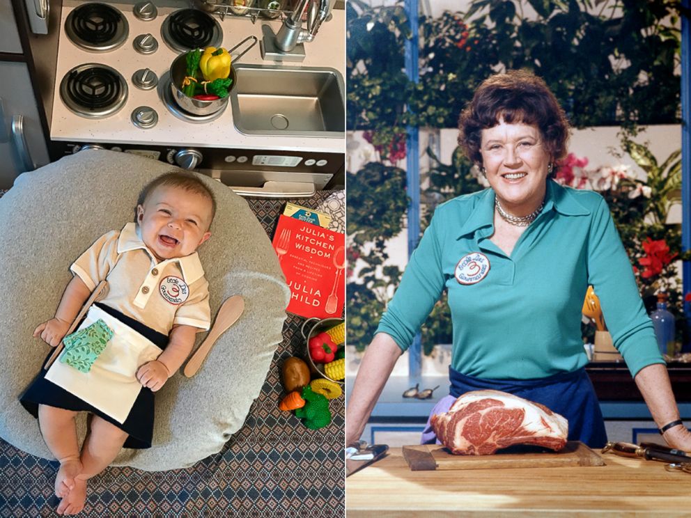 PHOTO: Liberty Wexler, 3 months, is seen here dressed as American chef, Julia Child.