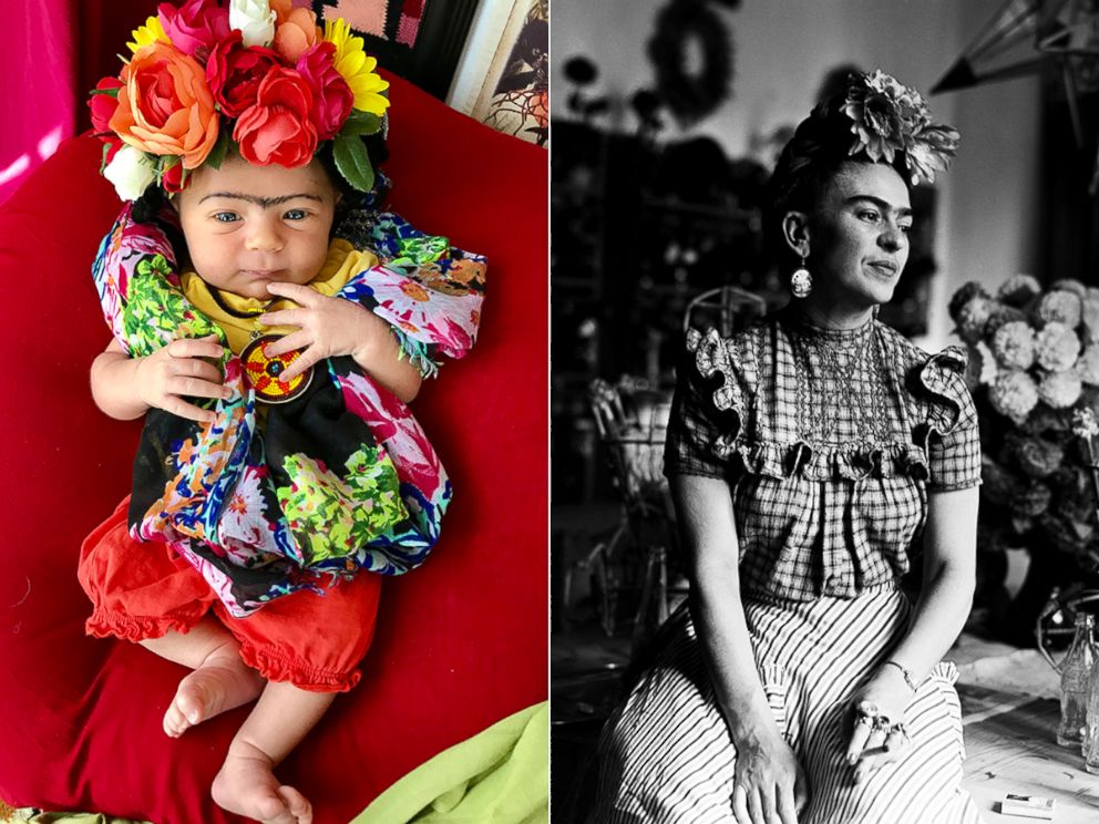 PHOTO: Liberty Wexler, 3 months, is seen here dressed as Mexican artist, Frida Kahlo.