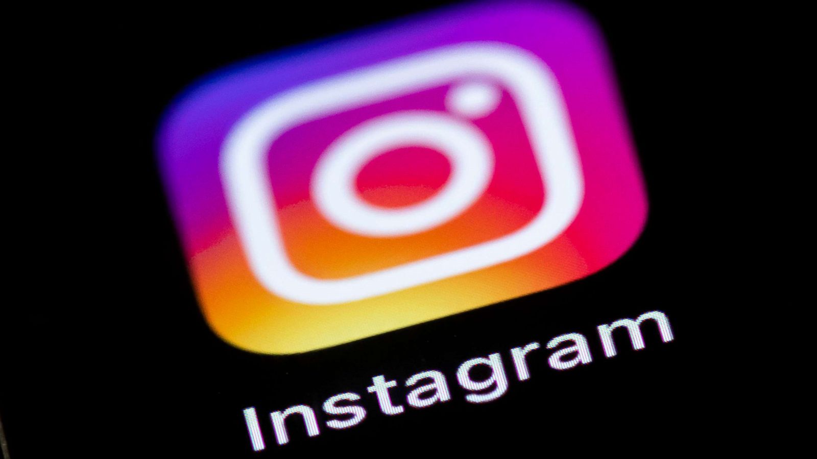 PHOTO: The Instagram logo on the screen of an iPhone, March 9, 2021.