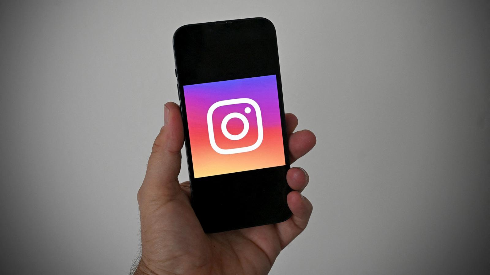 PHOTO: This illustration photograph shows the US social network Instagram logo displayed on a smartphone.