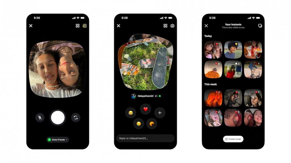 PHOTO: Meta announced a new feature and app called Instants.
