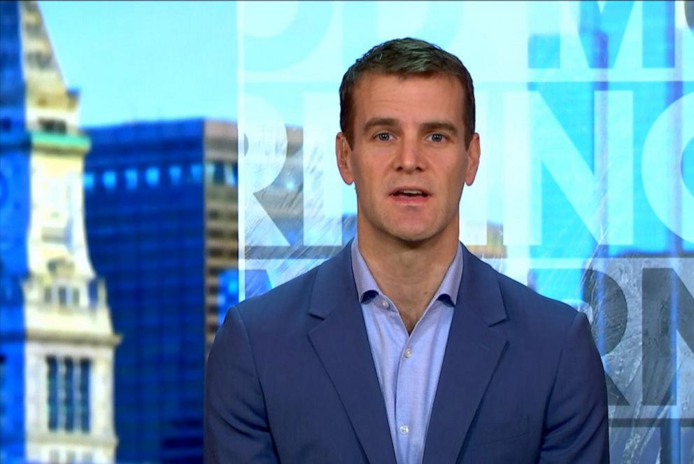 PHOTO: Dr. Stephen Hoge, president of Moderna appears on "Good Morning America," Feb. 1, 2021.