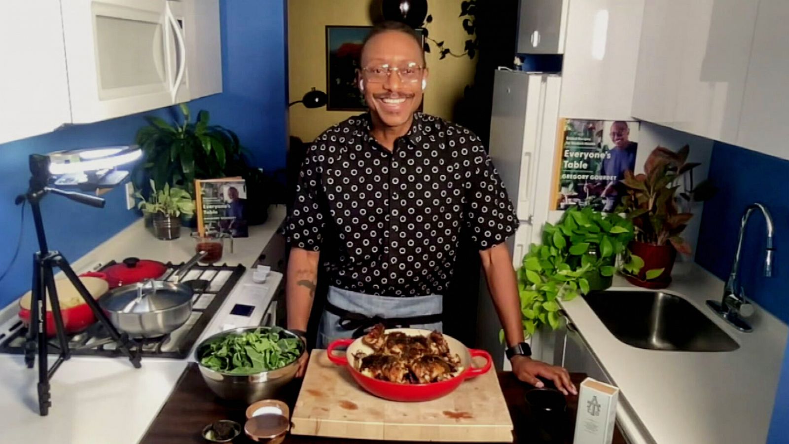 PHOTO: Chef Gregory Gourdet appears on "Good Morning America," Jan. 14, 2022.