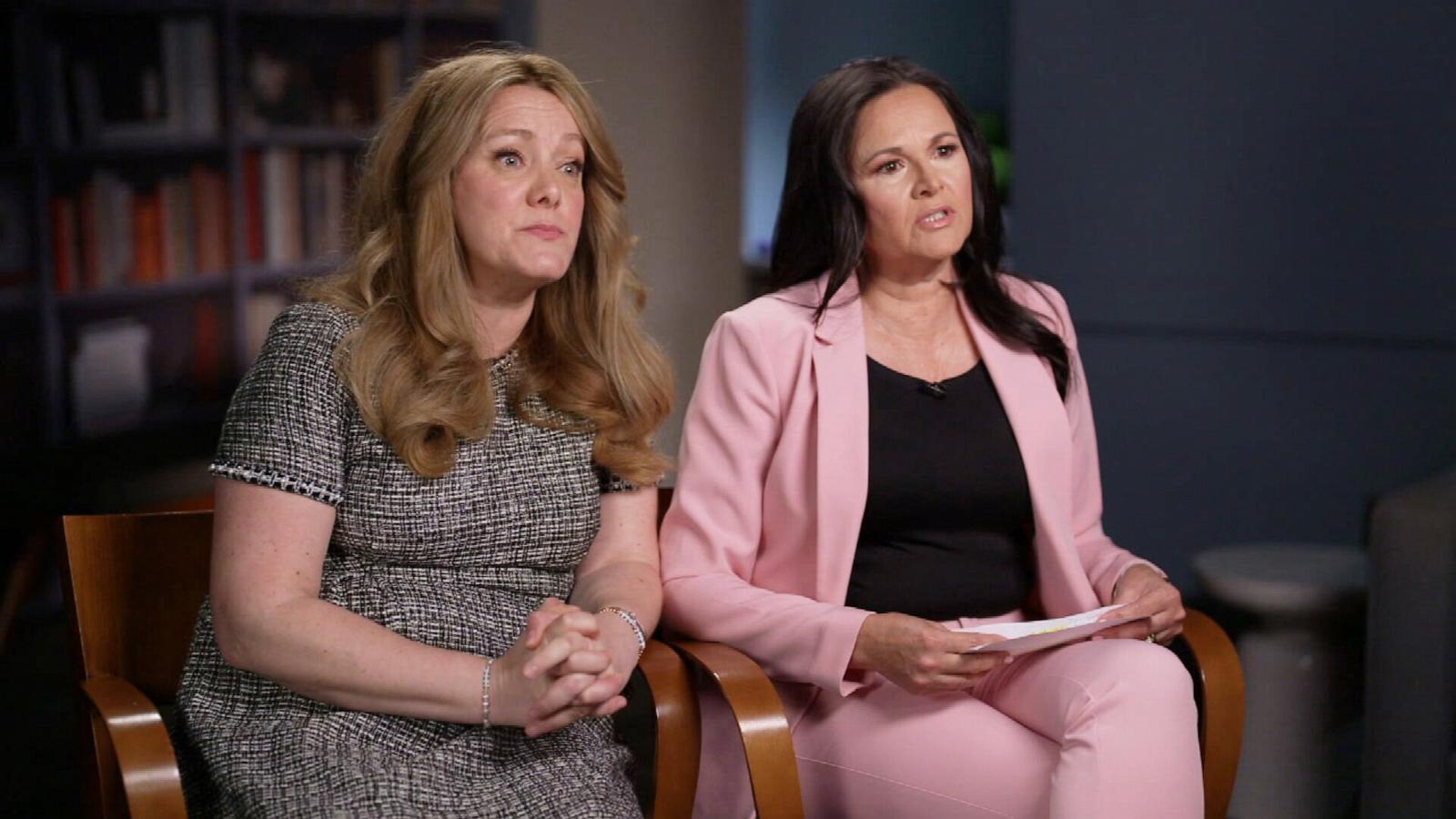 PHOTO: Jackeline Voigt and Barbara Srivastava speak to "Good Morning America," about their daughter's that aired on May 14, 2024.