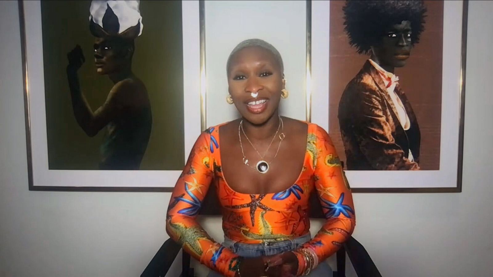 PHOTO: Cynthia Erivo appears on "Good Morning America," March 18, 2021.