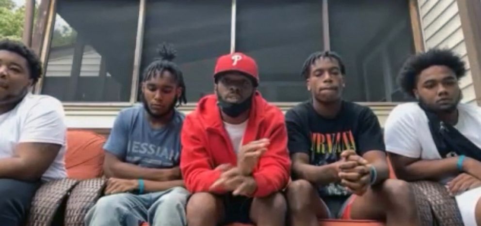 PHOTO: Five teenagers from Harrisburg, Penn., speak to "Good Morning America," about a now-viral video showing an encounter with law enforcement on the boardwalk in Ocean City, Md.