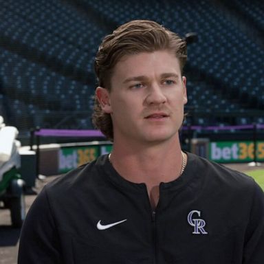 Dodgers' May saved flowing locks in high school by pitching well