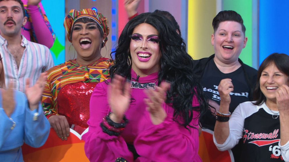 PHOTO: Drag performer Prada G. Major appears on "Good Morning America," June 1, 2023.