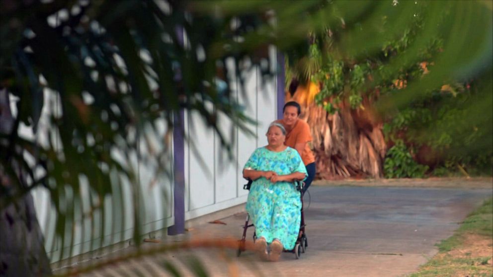 PHOTO: Lani Williams and her mother, Sincerity Mirkovich, had to evacuate their home during the Maui wildfires.