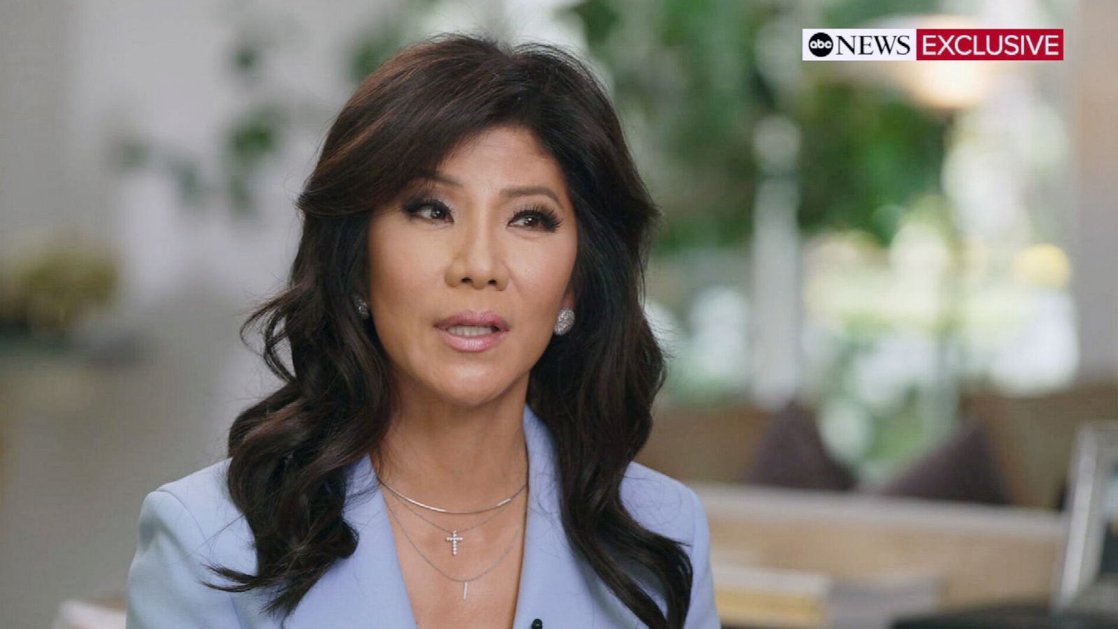 PHOTO: Julie Chen Moonves speaks to Juju Chang on "Good Morning America."