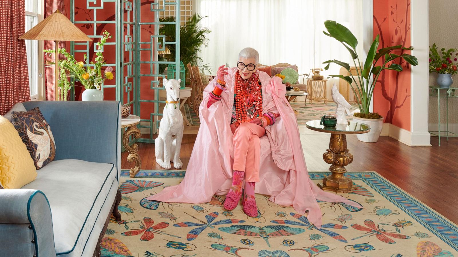 PHOTO: Ruggable has unveiled two limited edition rugs they pay homage to the stylish life and legacy of Iris Apfel.