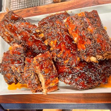 PHOTO: Iron Chef Alex Guarnaschelli drops by "GMA3" to share her delicious and hearty spareribs recipe.