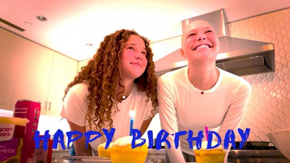 PHOTO: Isabella Strahan, right, belatedly celebrates her 19th birthday alongside her twin sister, Sophia Strahan.