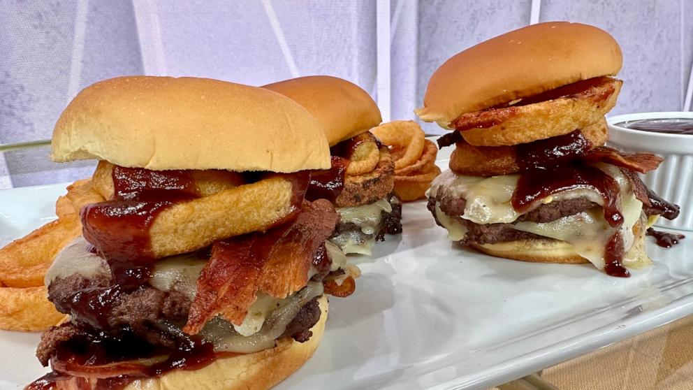 PHOTO: A smoky Texas-style burger from chef Joe Isidori.