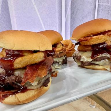 PHOTO: A smoky Texas-style burger from chef Joe Isidori.