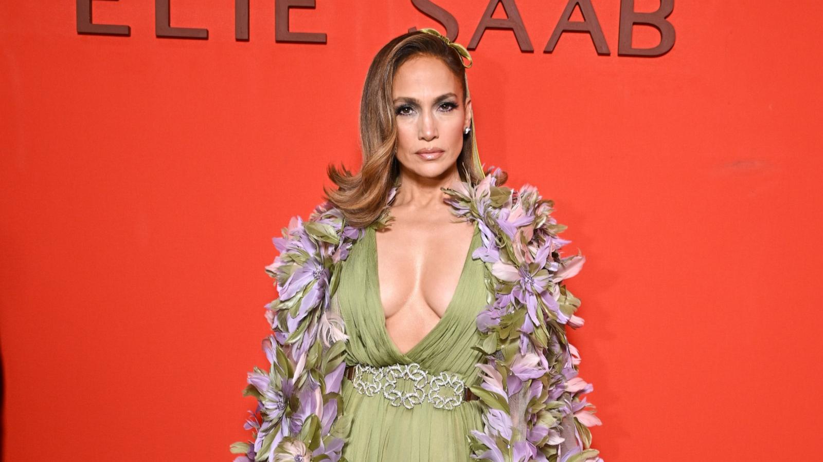 Toya'z World: Jennifer Lopez  The Schiaparelli Haute Couture Spring/Summer  2024 show in Paris