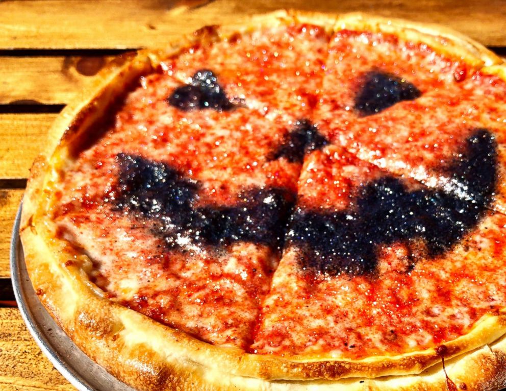 PHOTO: Dagwoods Pizza in California is serving up their "#SpookyAF pizza," which is available in small, medium and large sizes until Halloween.