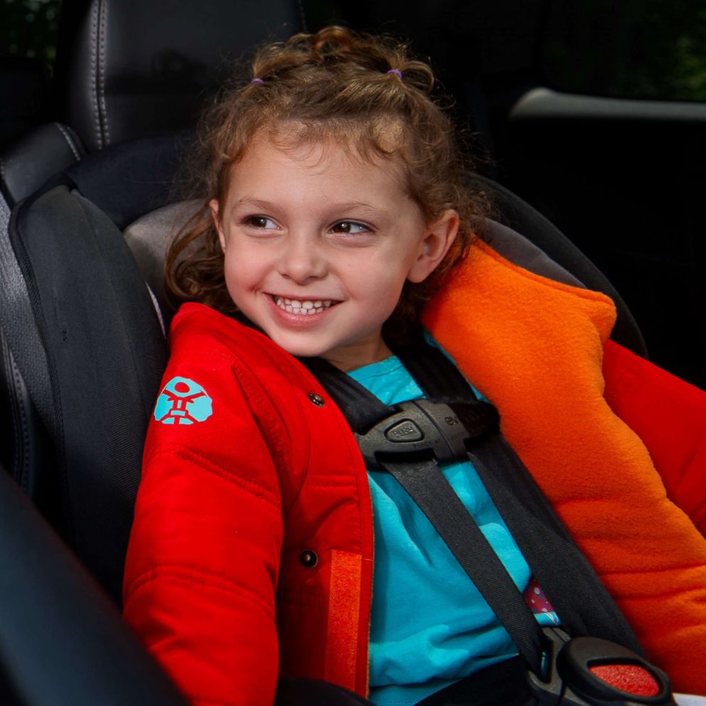VIDEO: Mom's invention solves age-old dilemma of kids wearing coats in car seats