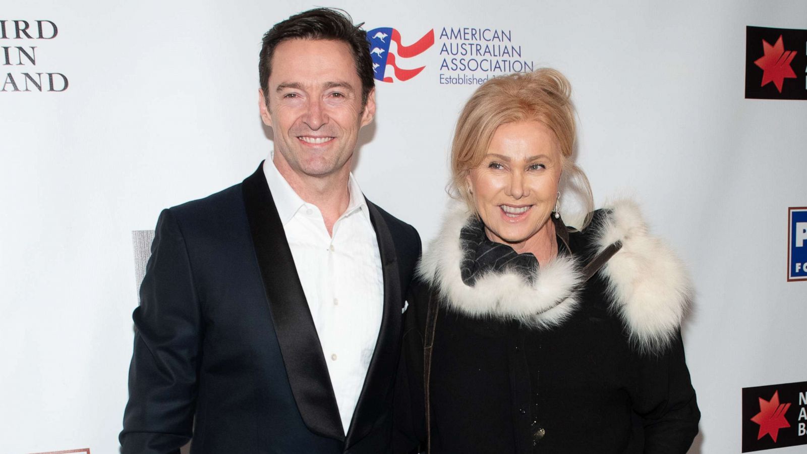 PHOTO: Hugh Jackman and Deborra-Lee Furness attend the 2019 American Australian Arts Awards at Skylight Modern, Jan. 31, 2019, in New York City.