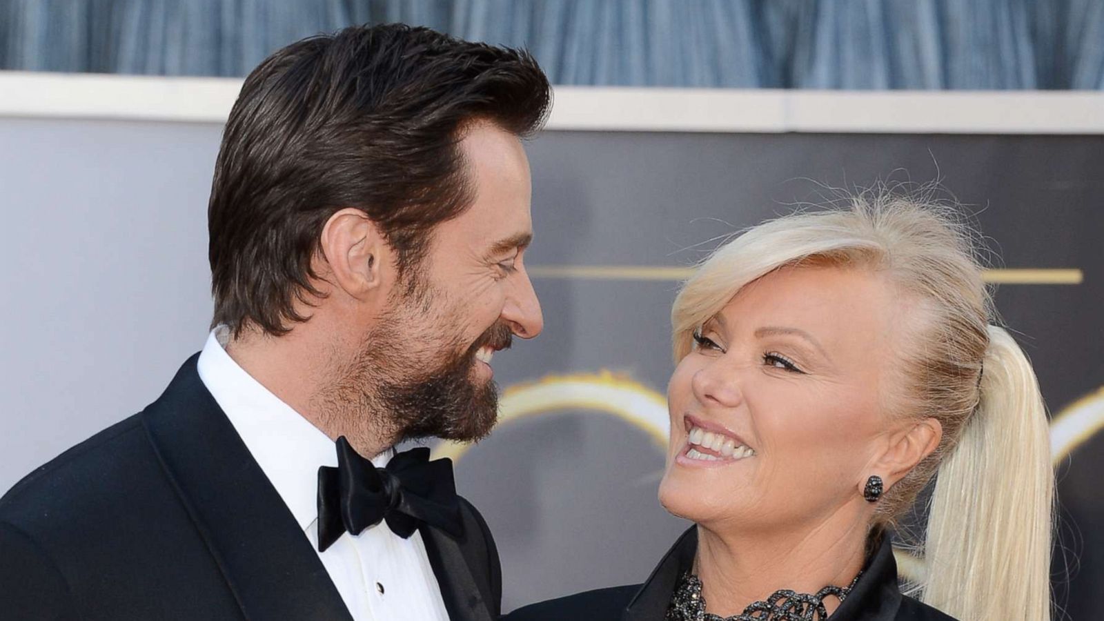 PHOTO: Hugh Jackman and wife Deborra-Lee Furness arrive at the Oscars at Hollywood & Highland Center on Feb. 24, 2013, in Hollywood, Calif.